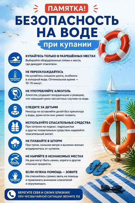 Безопасность на воде при купании: важные правила для туристов